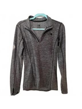 EUC The North Face Women's FlashDry Gray 1/4 Zip Pullover size S